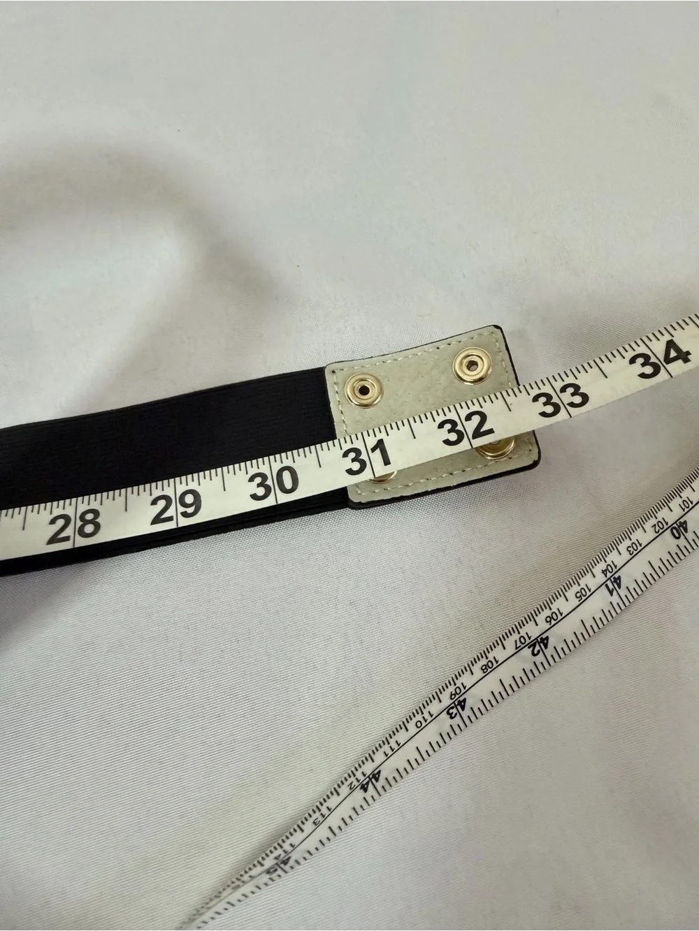 White House Black Market Embroidered Floral Black Leather Waist Belt